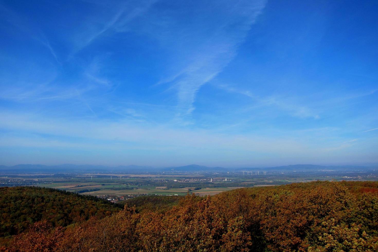 viewing tower to a wonderful landscape photo