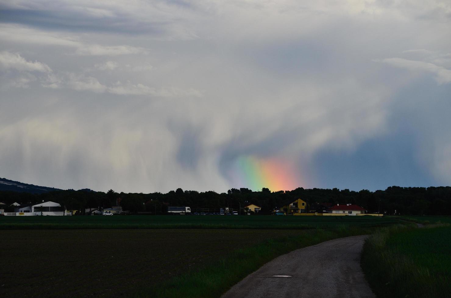 rainbow and cloud photo