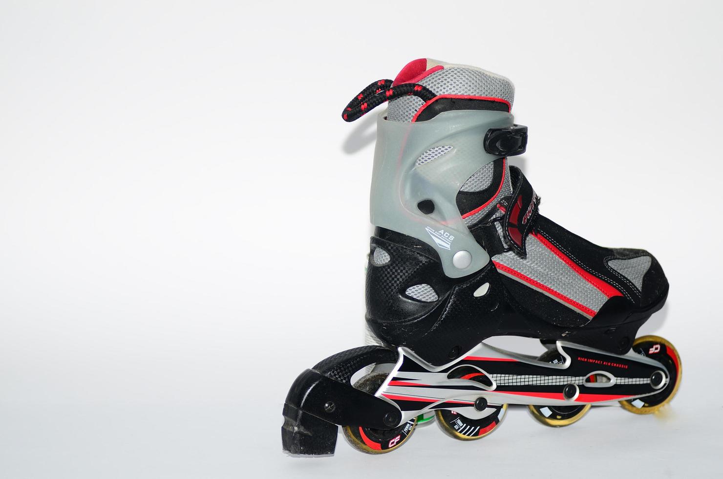 rollerskates for men in gray and red photo