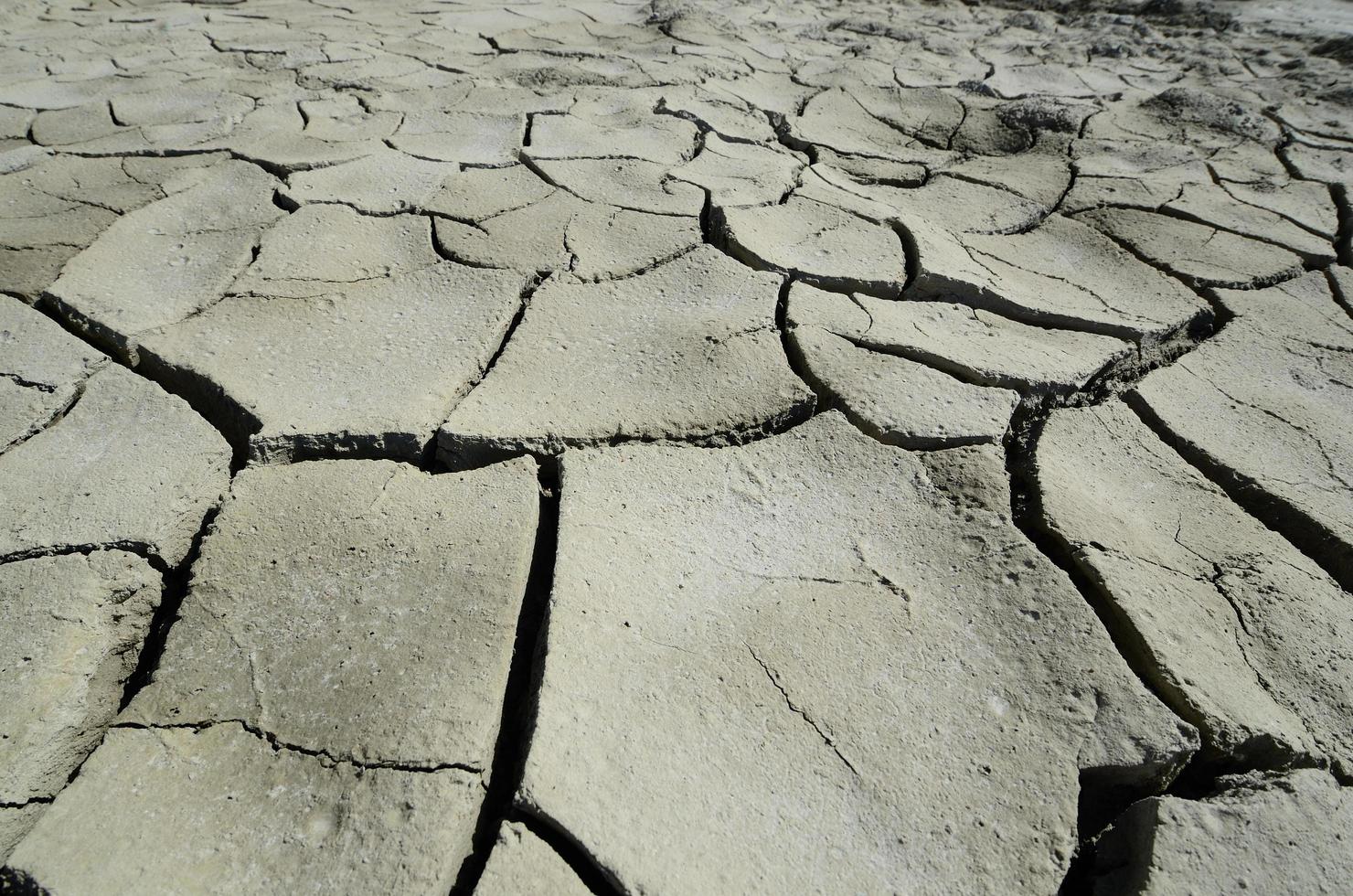 parched clay on a mountain photo