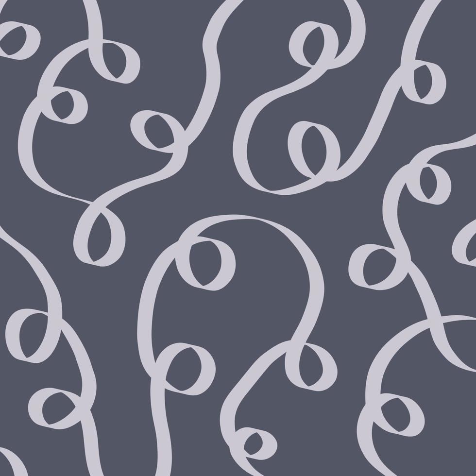 Minimal Mid Century Loopy Calligraphy Lines vector
