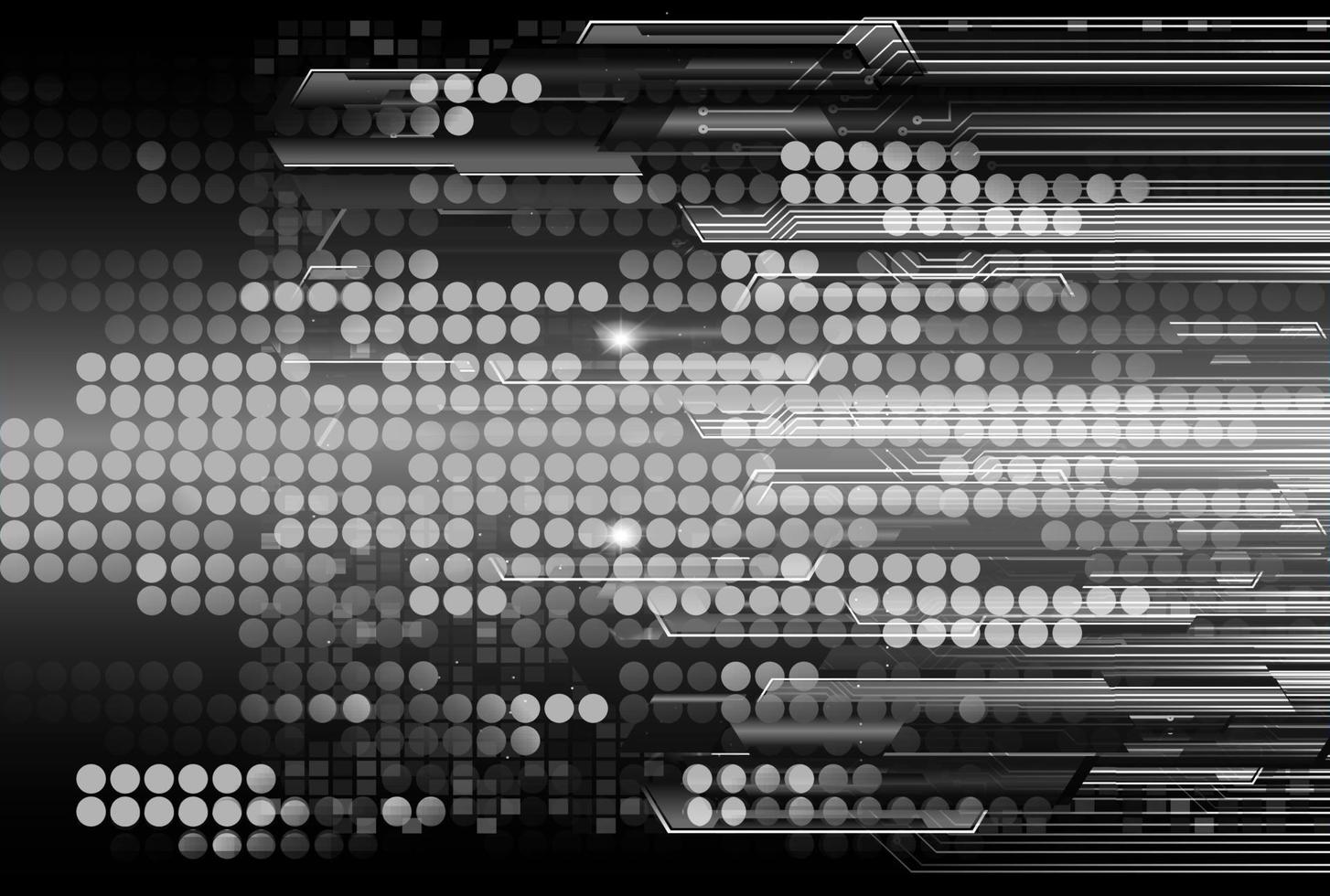 Fondo de concepto de tecnología futura de circuito cibernético vector