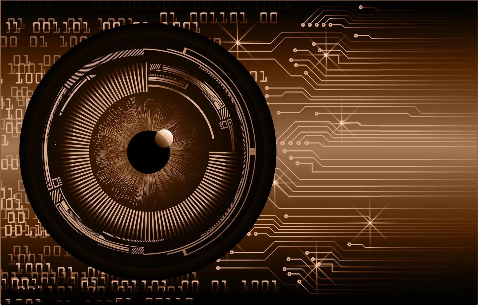 eye cyber circuit future technology concept background vector