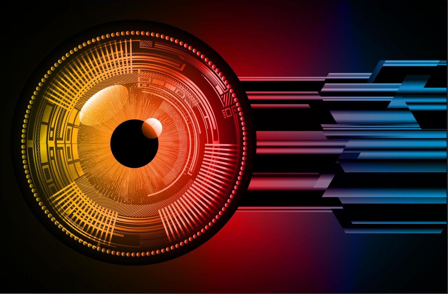 eye cyber circuit future technology concept background vector