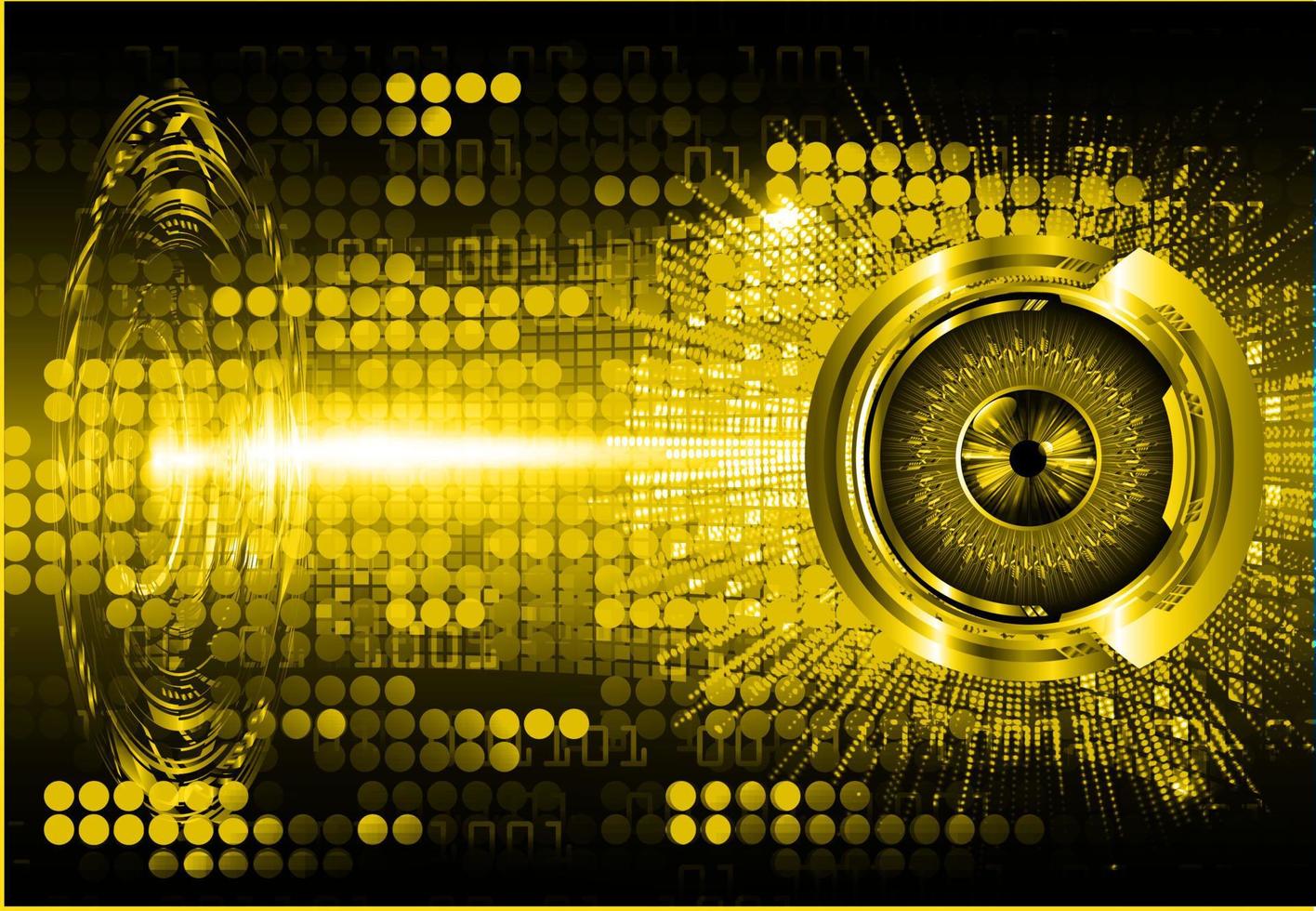 eye cyber circuit future technology concept background vector