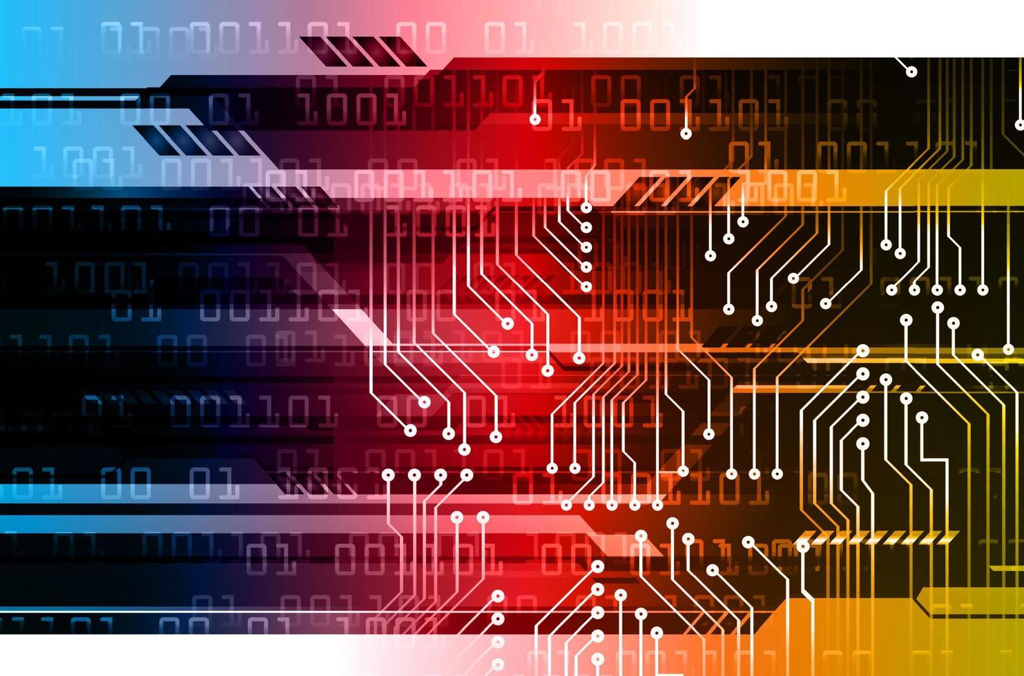 cyber circuit future technology concept background vector