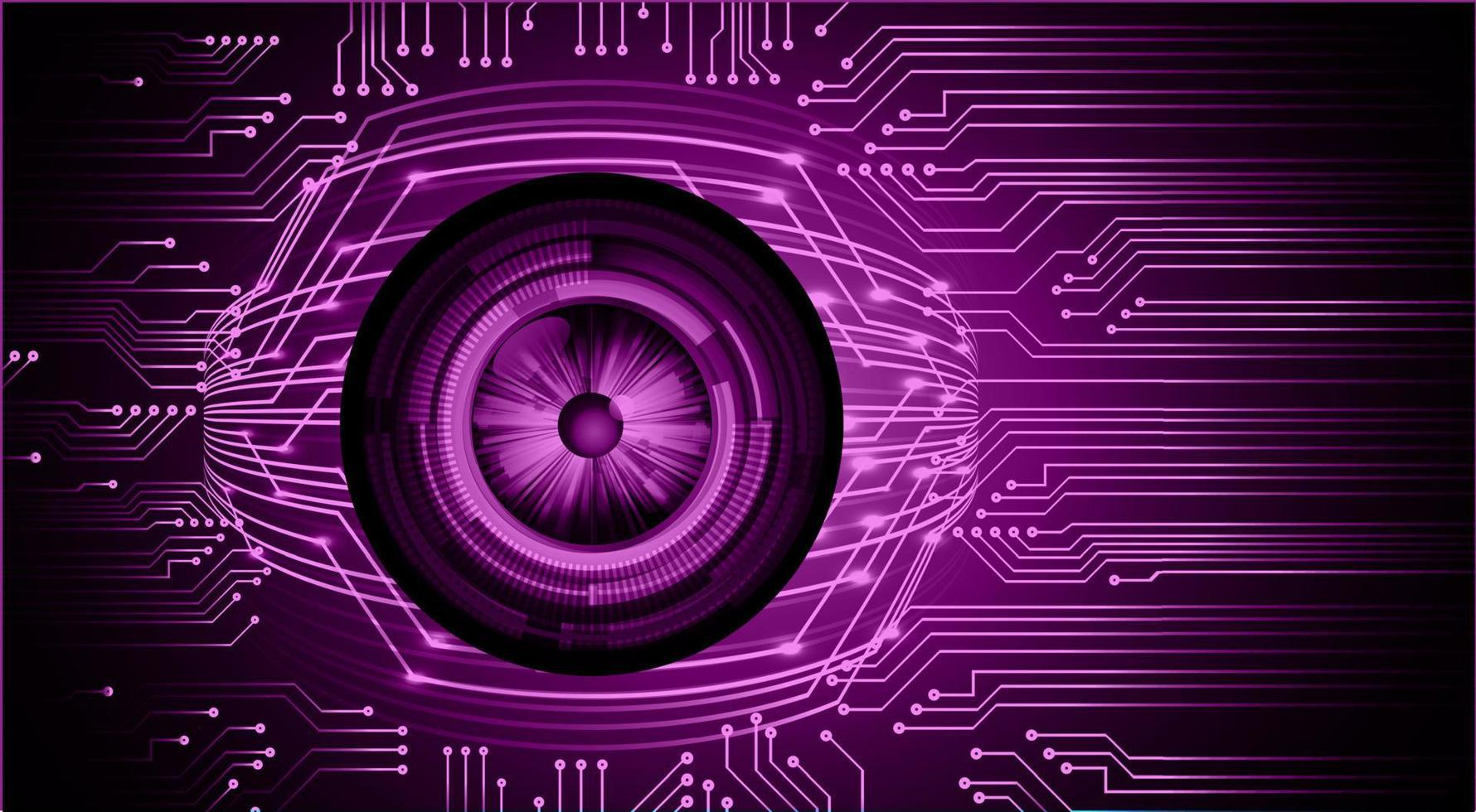 eye cyber circuit future technology concept background vector