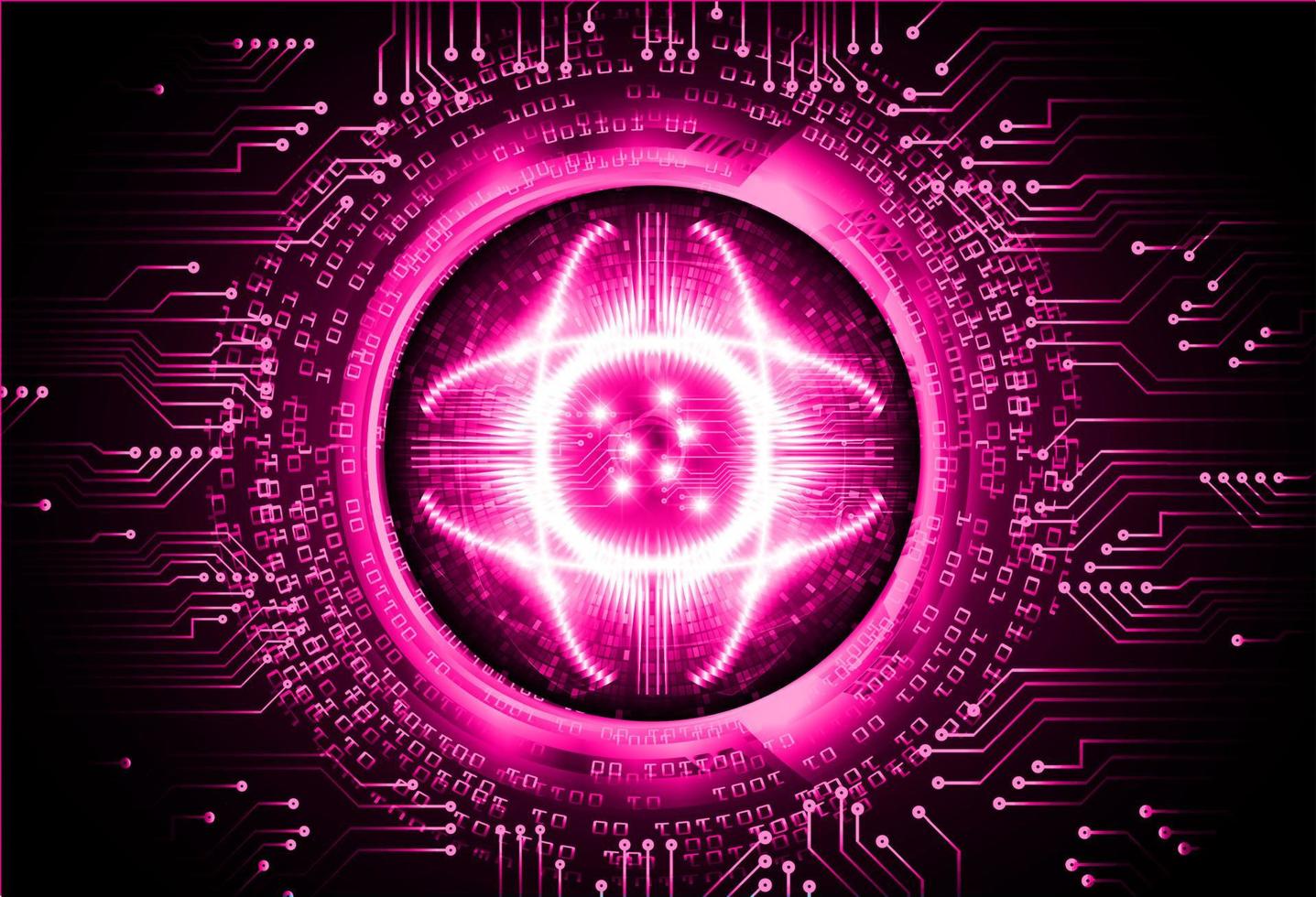 eye cyber circuit future technology concept background vector