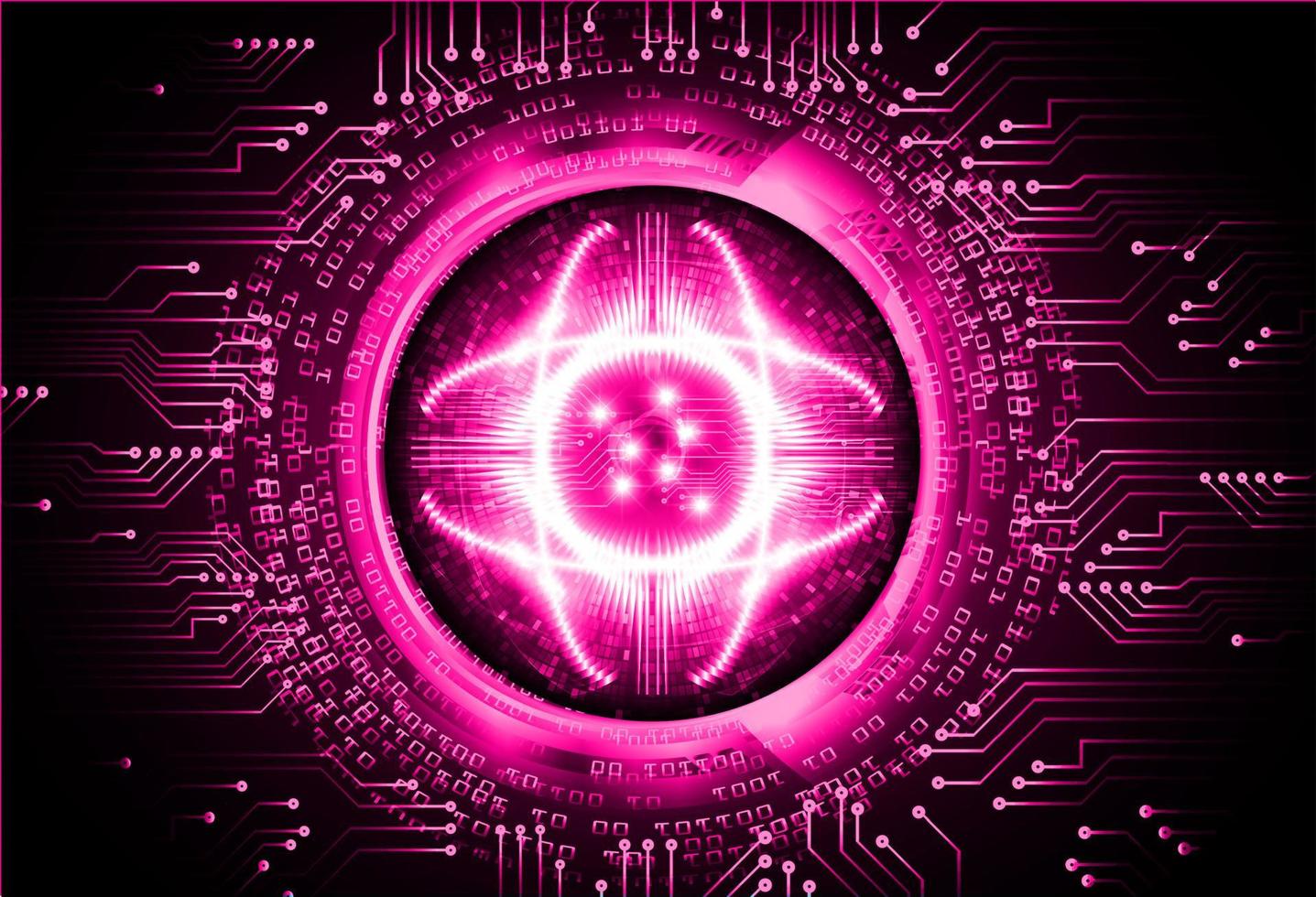 eye cyber circuit future technology concept background vector