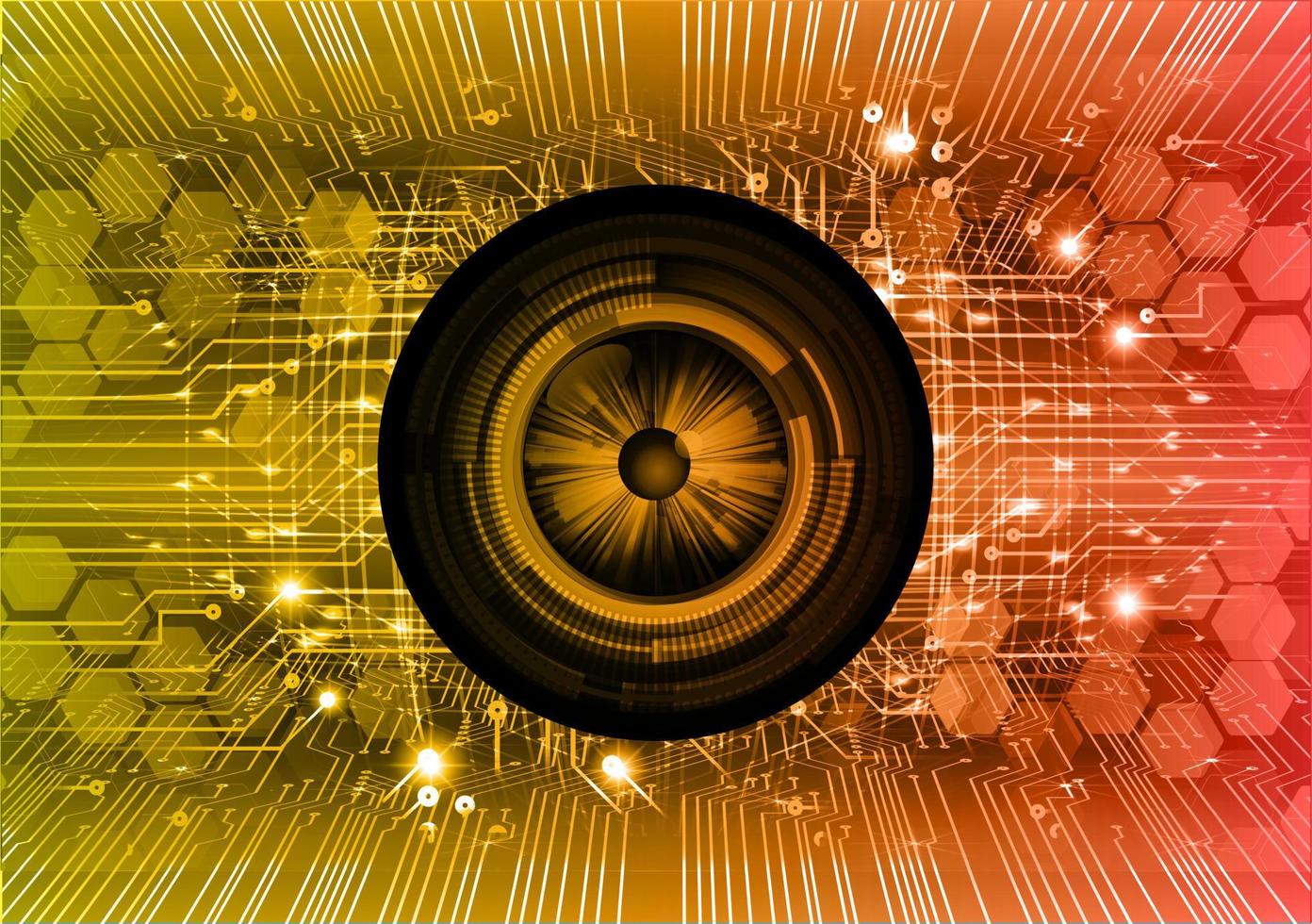 eye cyber circuit future technology concept background vector