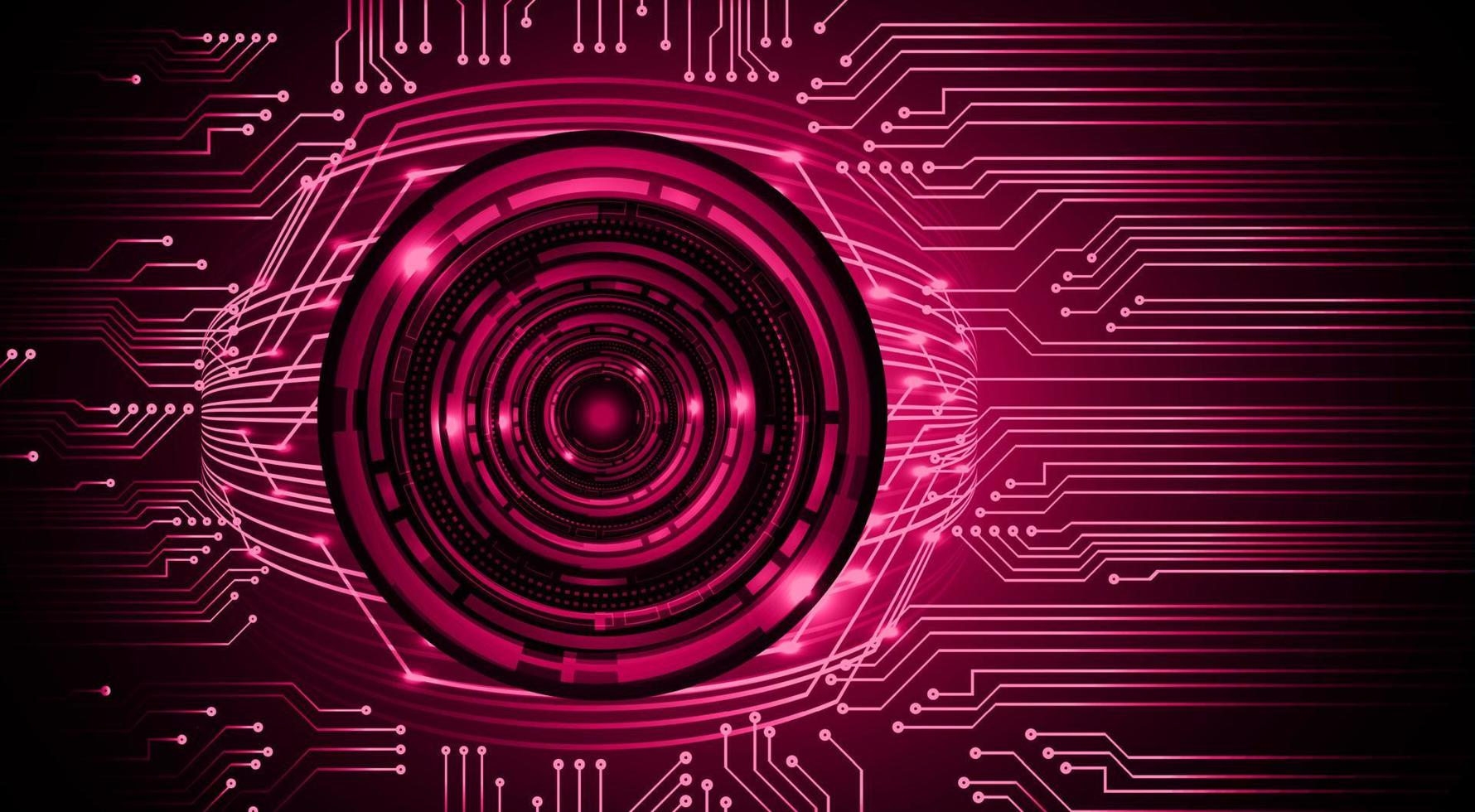 eye cyber circuit future technology concept background vector