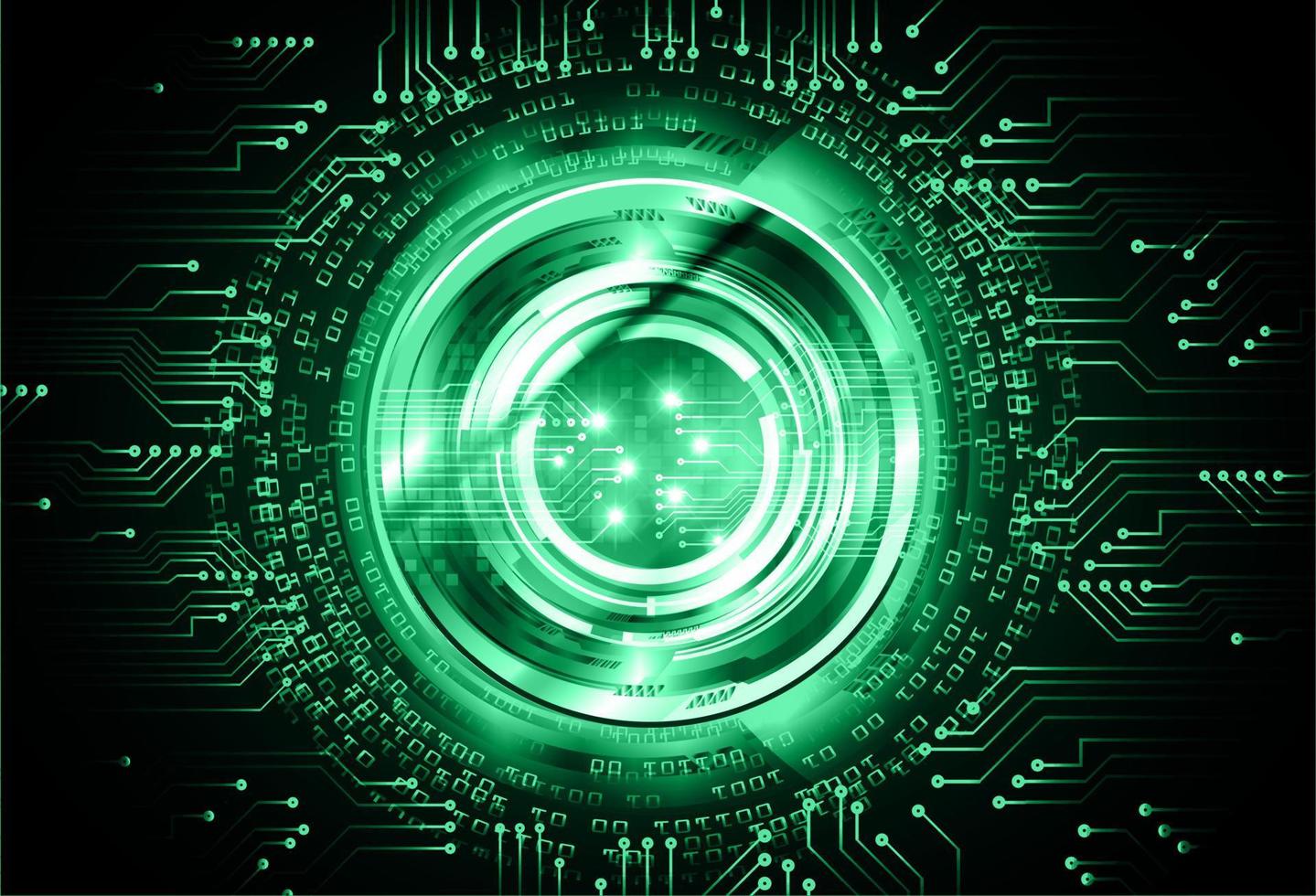 eye cyber circuit future technology concept background vector