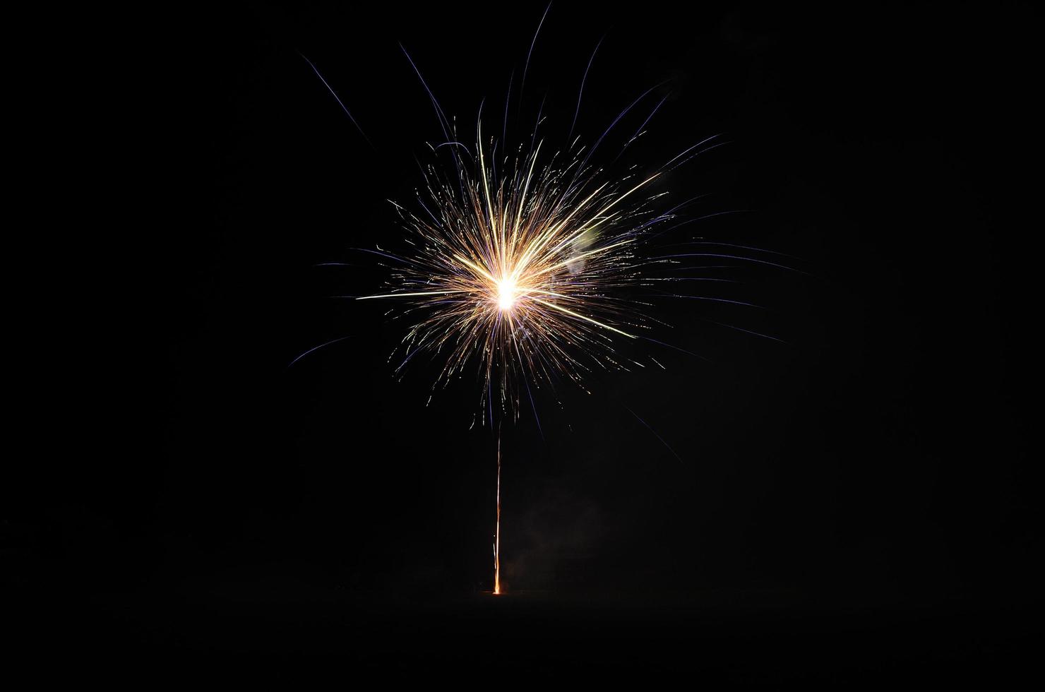 fireworks white and blue photo