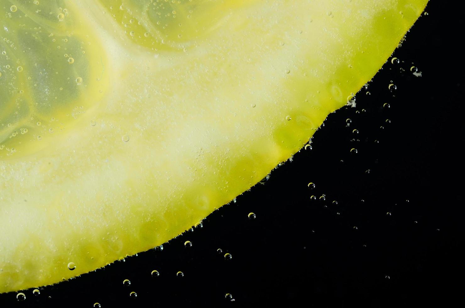 lemon bubbles with black photo