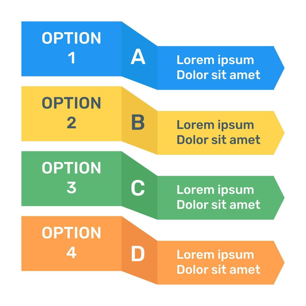 labels chart in flat icon vector