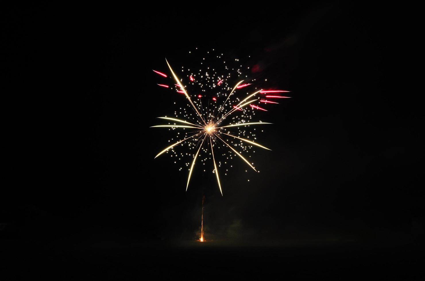 colorful fireworks with dots photo
