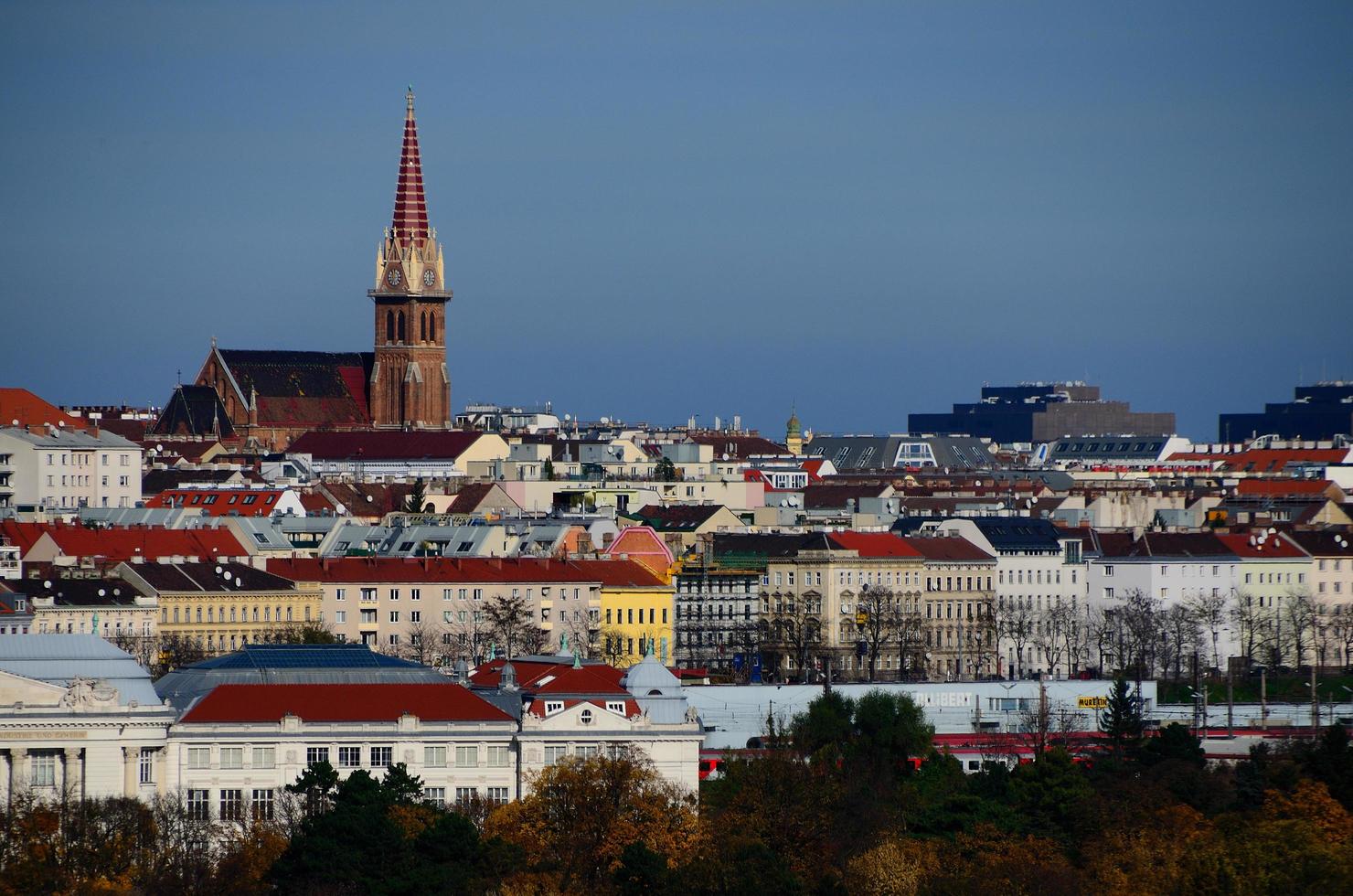 colorida ciudad de viena foto