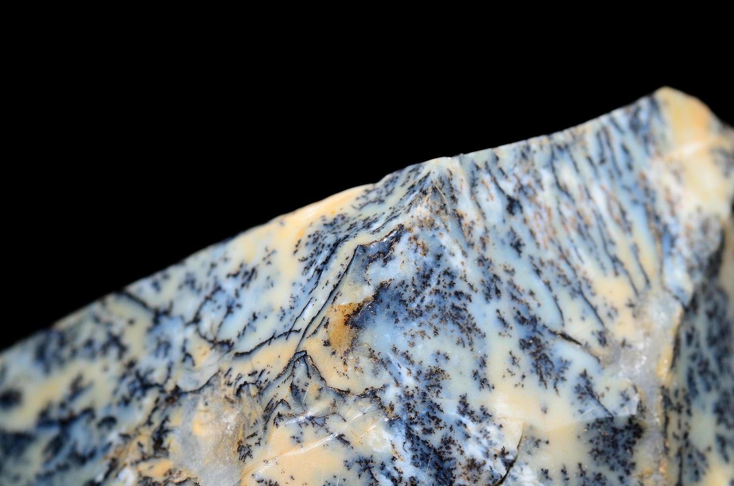 dendrite opal macro view photo