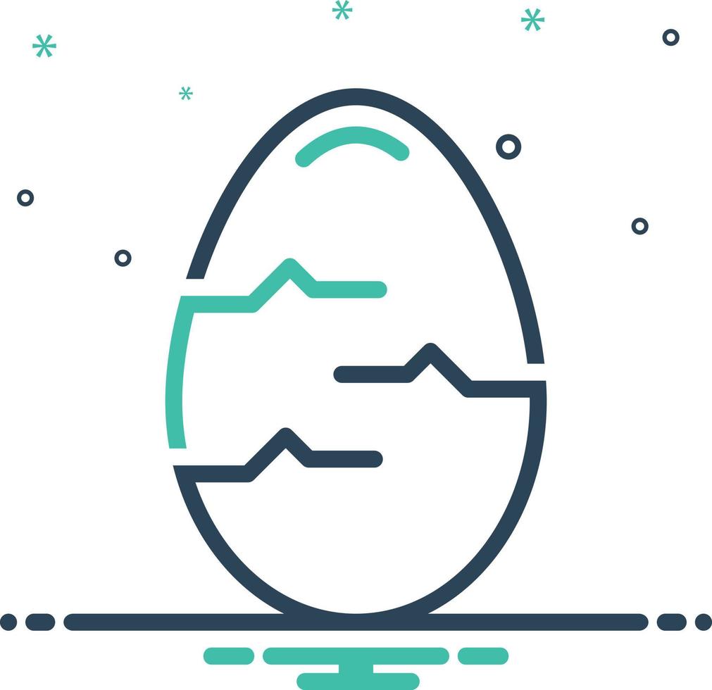 Mix icon for egg vector