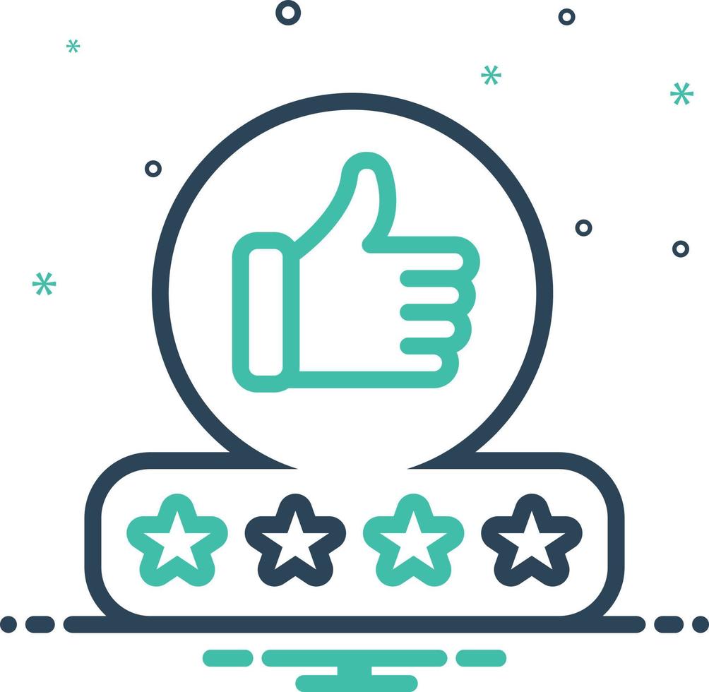 Mix icon for feedback vector