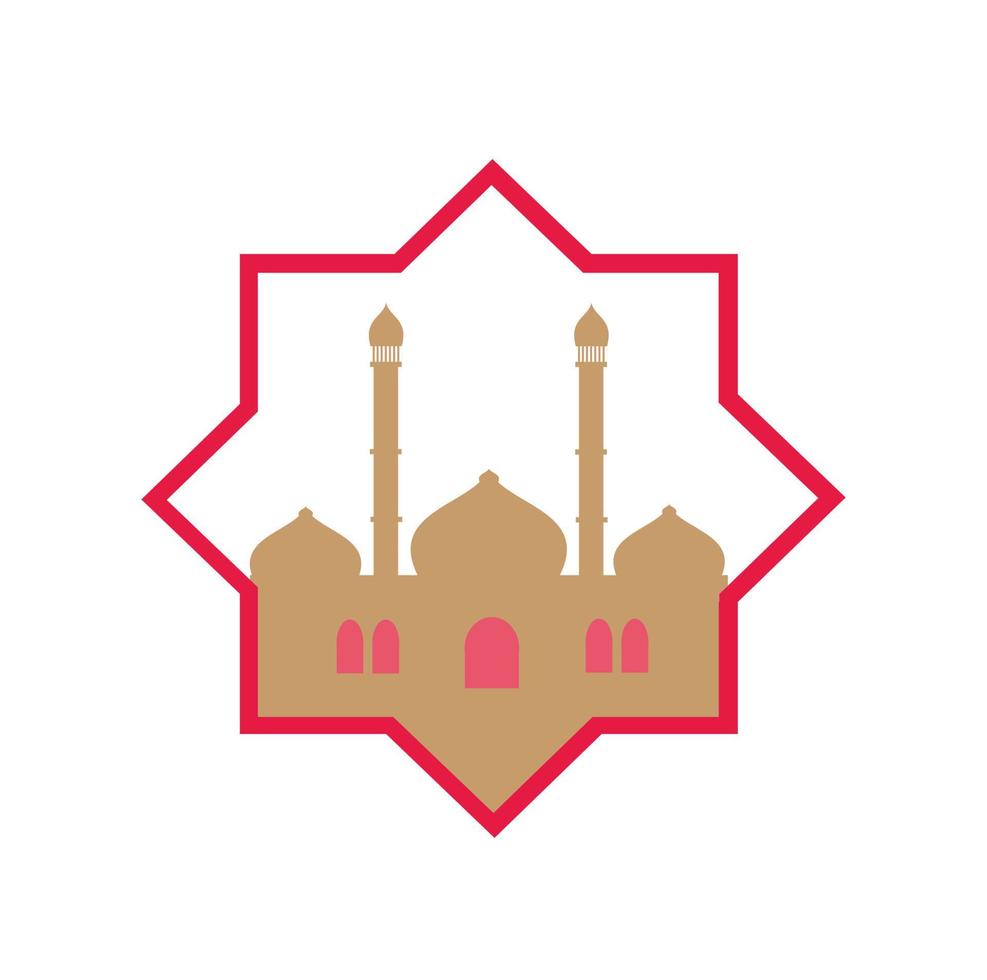 abstract mosque vector design. mosque icon