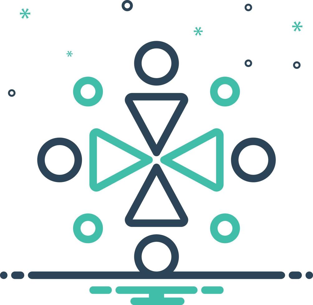 Mix icon for ingathering vector