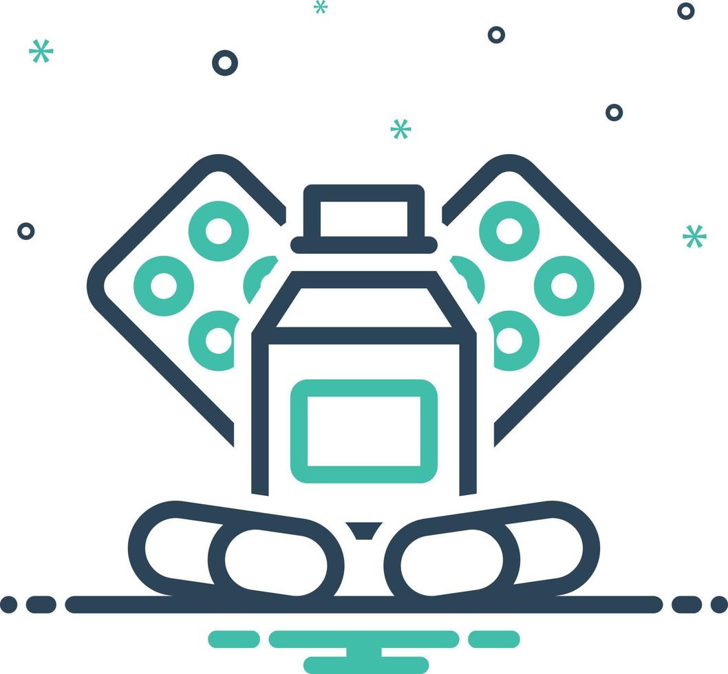 Mix icon for medicine vector