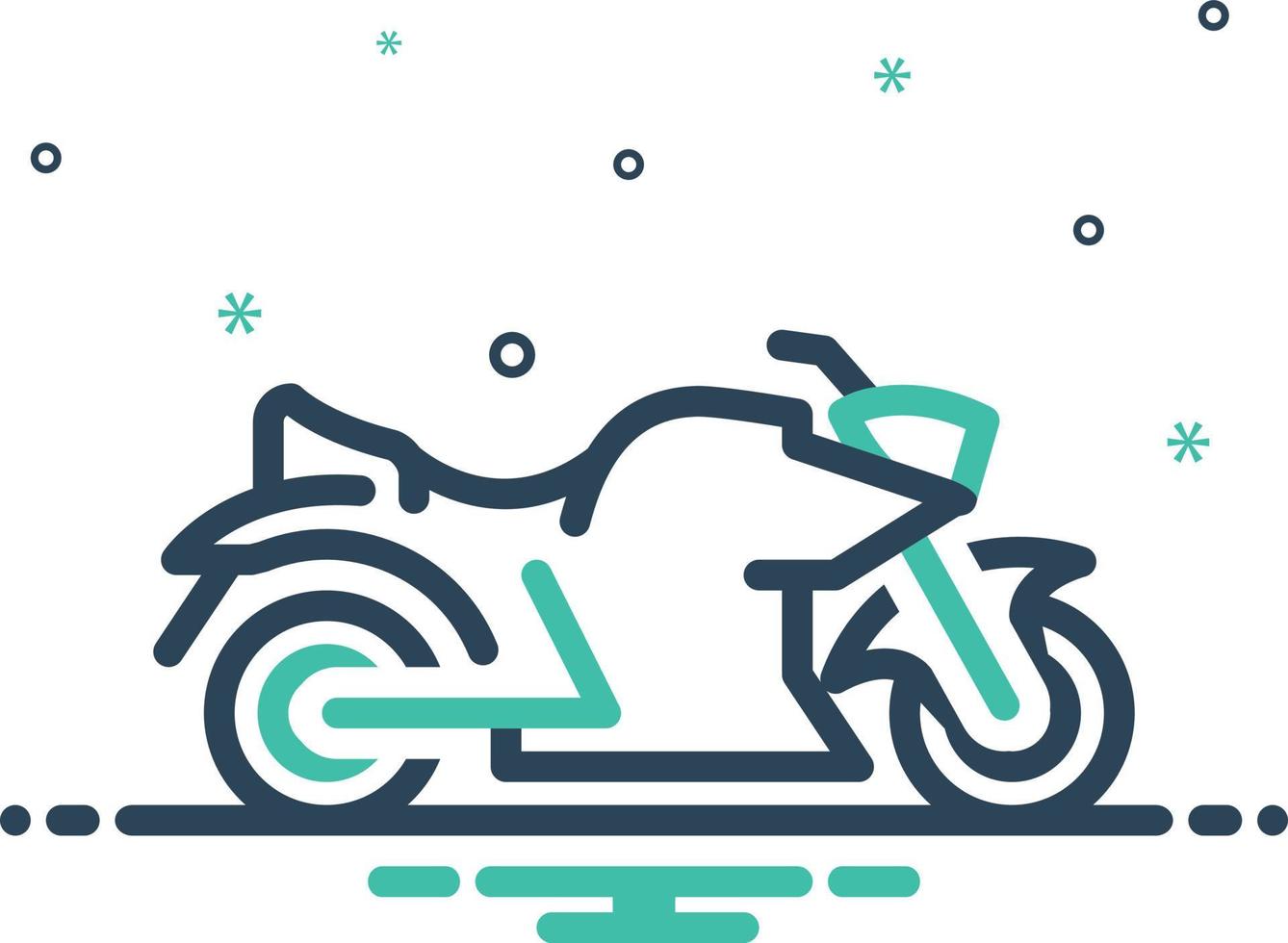 Mix icon for bike vector