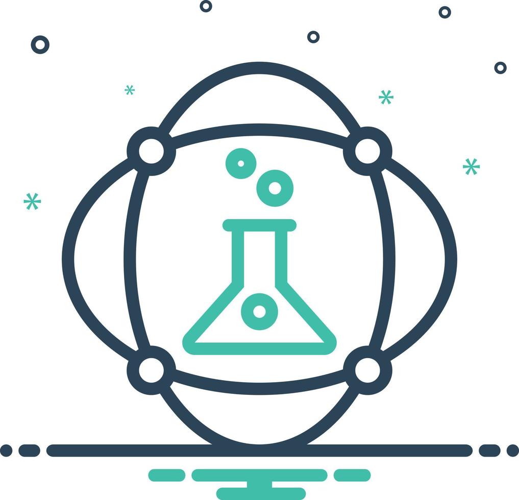 Mix icon for science vector
