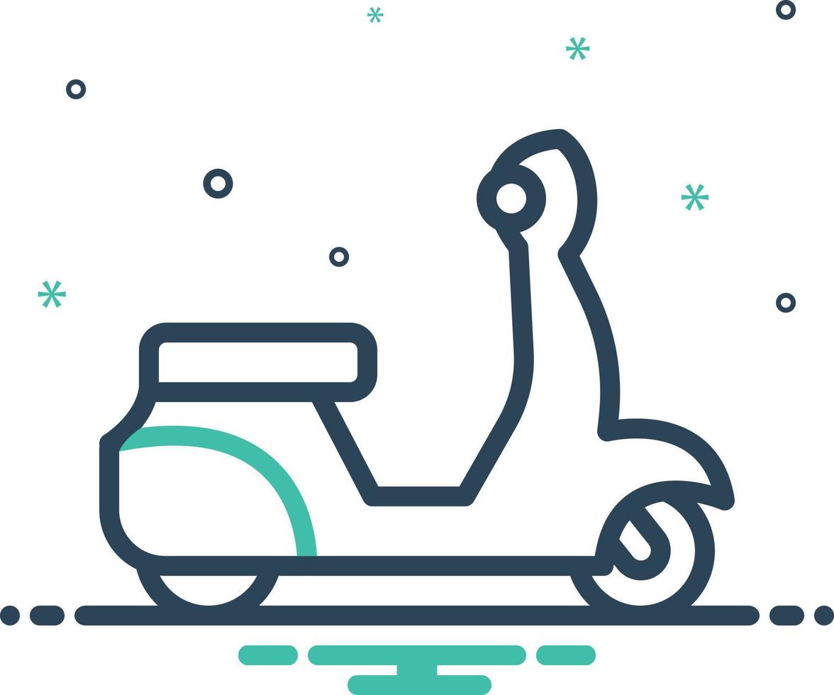 Mix icon for scooter vector