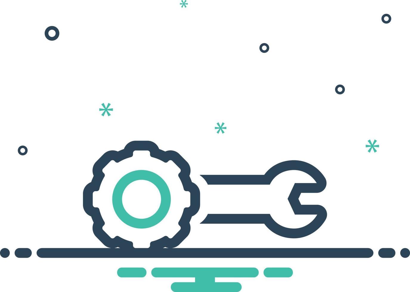 Mix icon for development vector