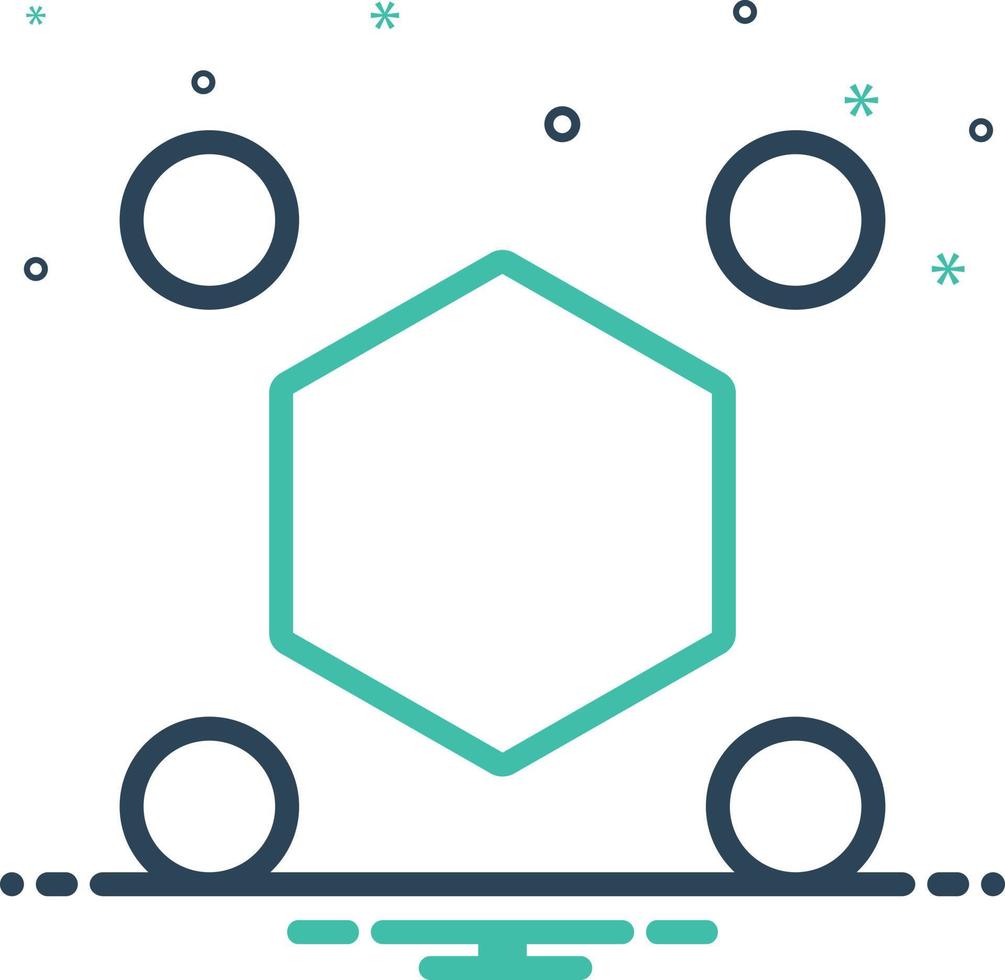 Mix icon for odds vector