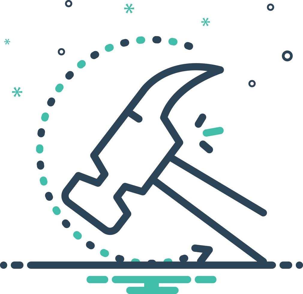 Mix icon for indestructible vector