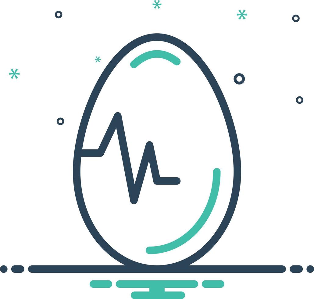 Mix icon for egg vector