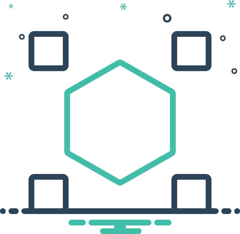 Mix icon for odds vector
