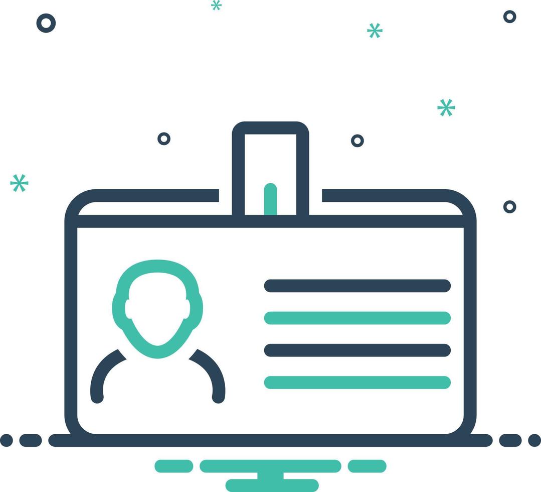 Mix icon for identity vector