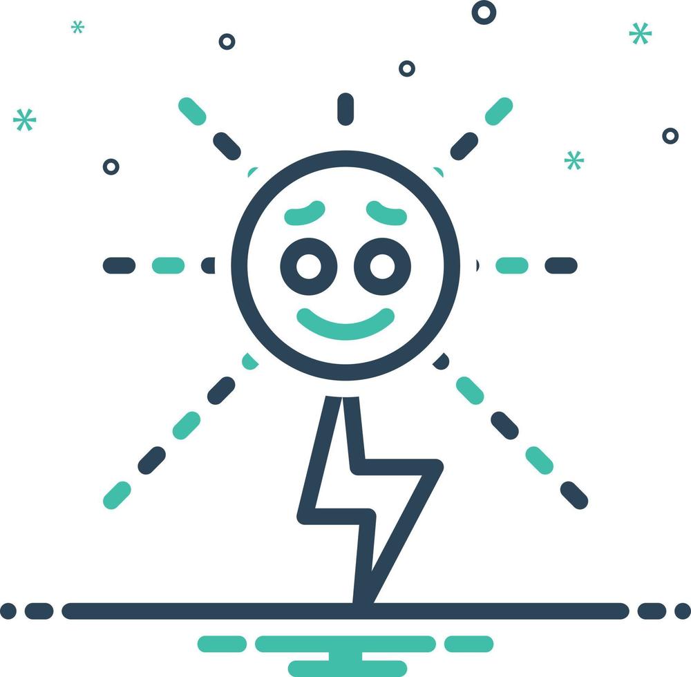 icono de mezcla de energía vector