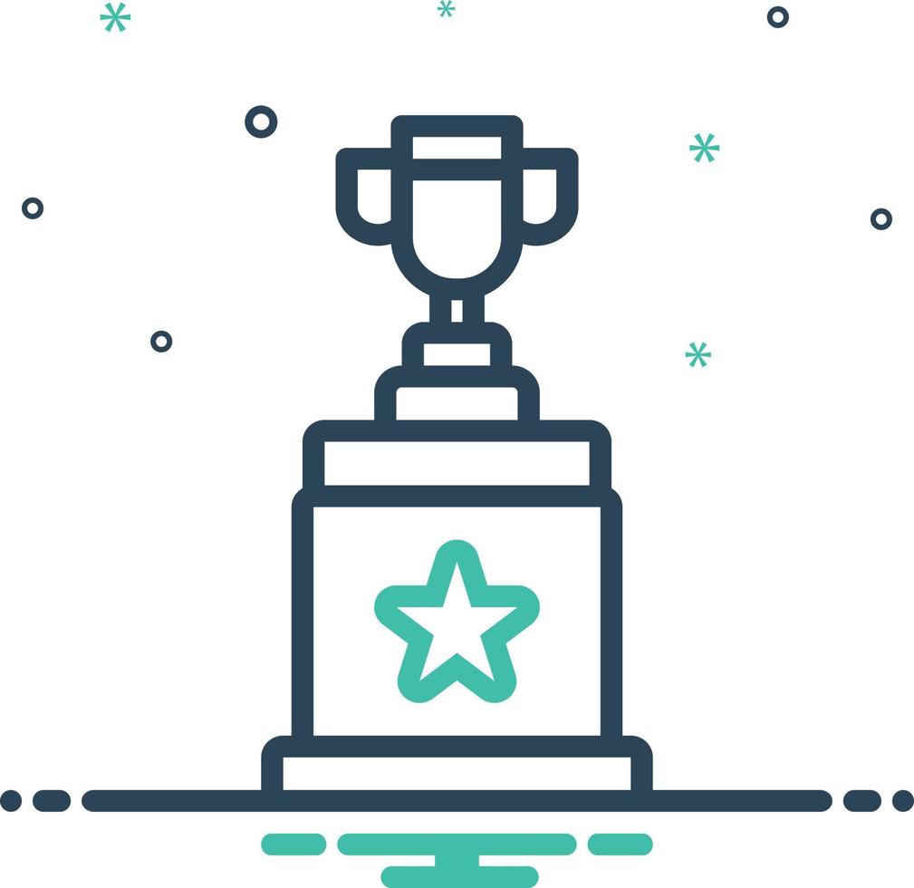 Mix icon for winner vector
