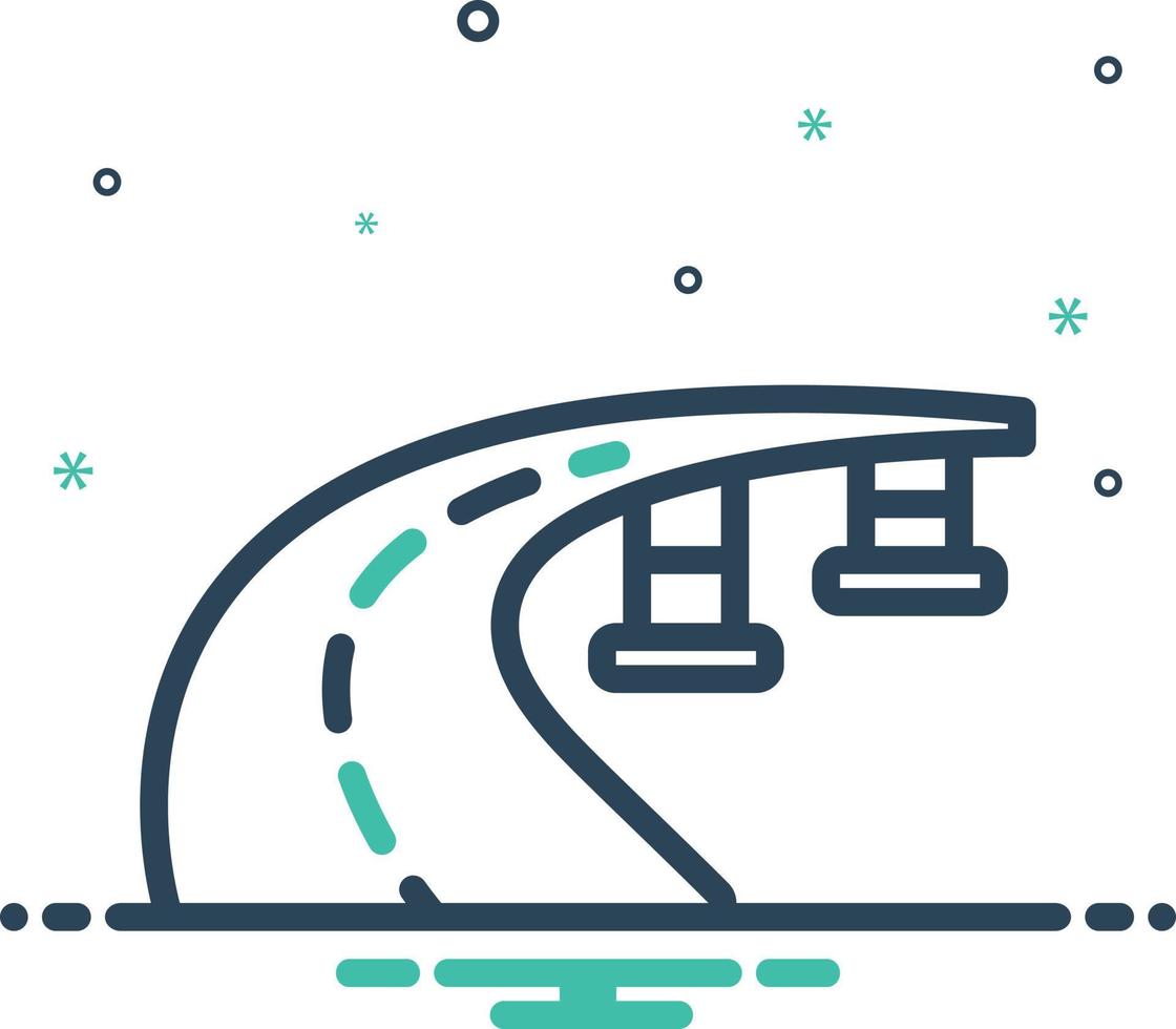 Mix icon for flyover vector