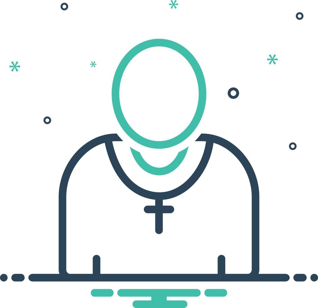 Mix icon for preacherman vector