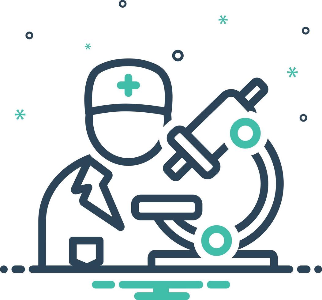 Mix icon for pathologist vector