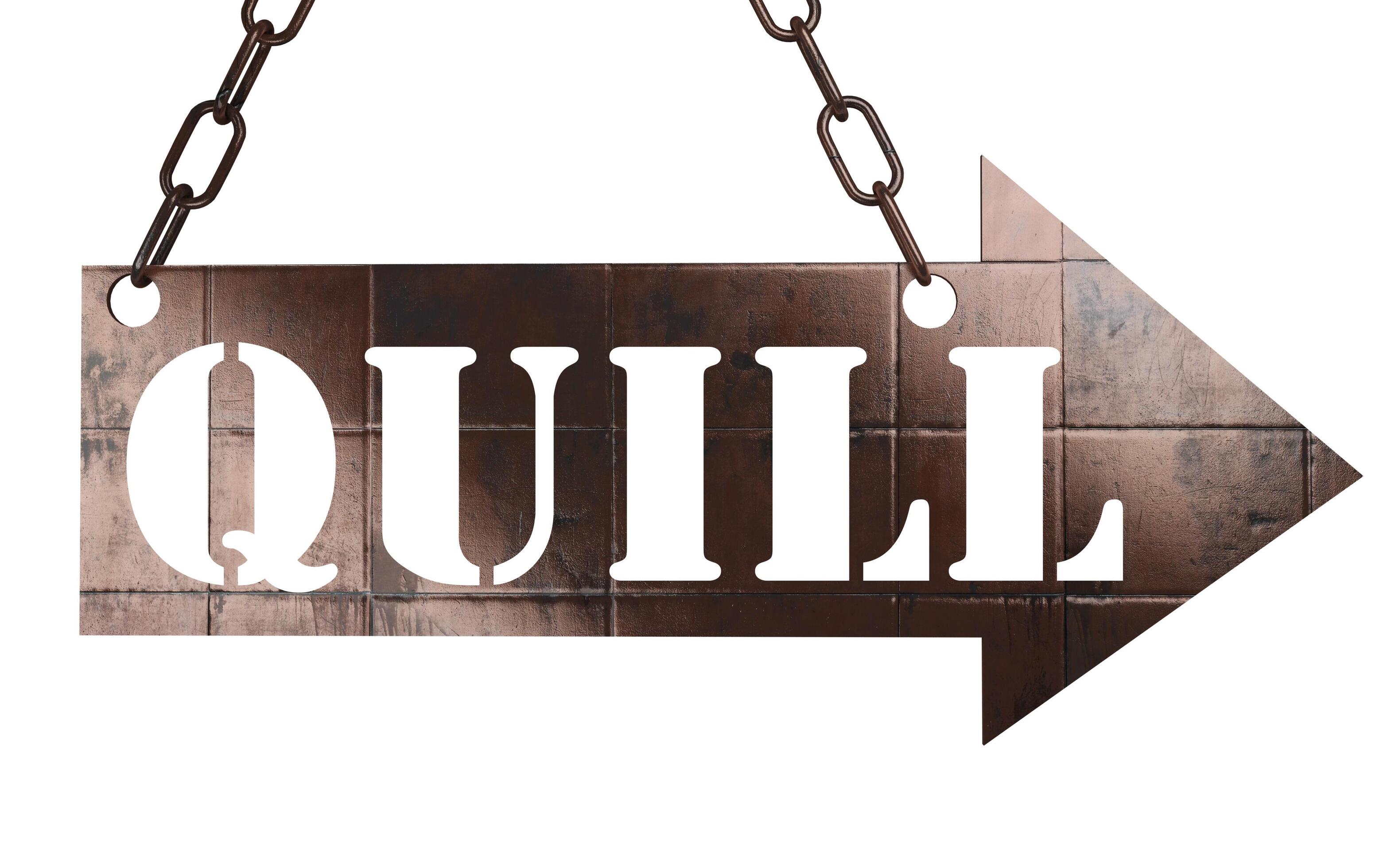 quill word on metal pointer 6219875 Stock Photo at Vecteezy