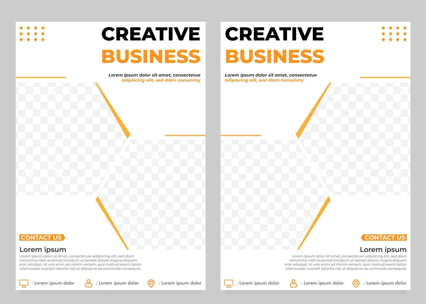 creative business flyer template vector