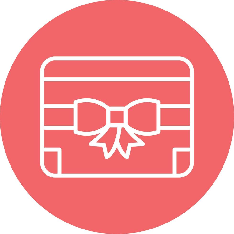 Gift Card Icon Style vector