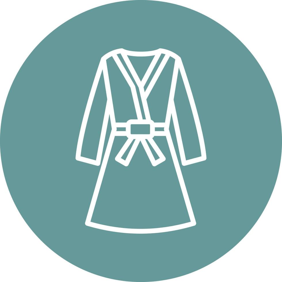 Bathrobe Icon Style vector
