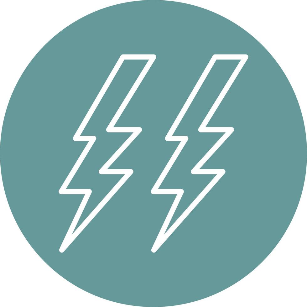 Thunder Icon Style vector