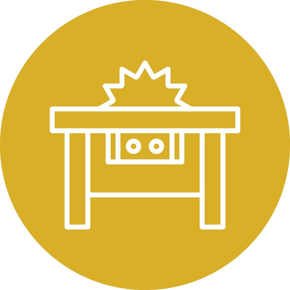 Table Saw Icon Style vector