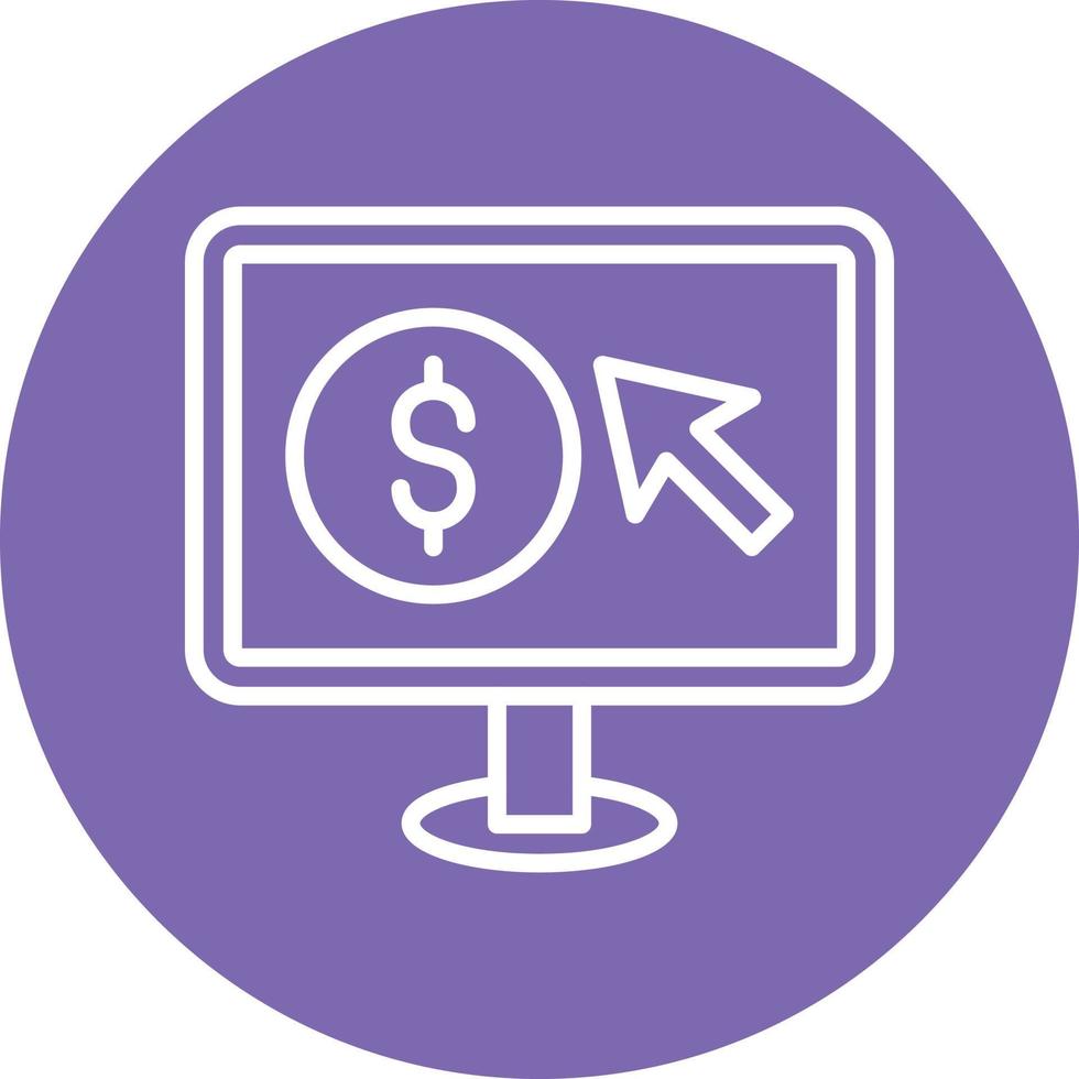 Pay Per Click Icon Style vector