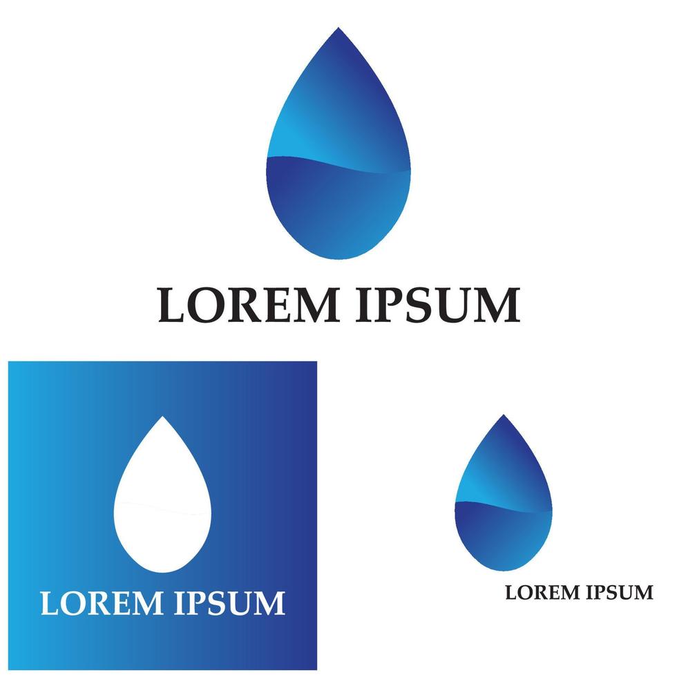 Water drop Logo Template vector