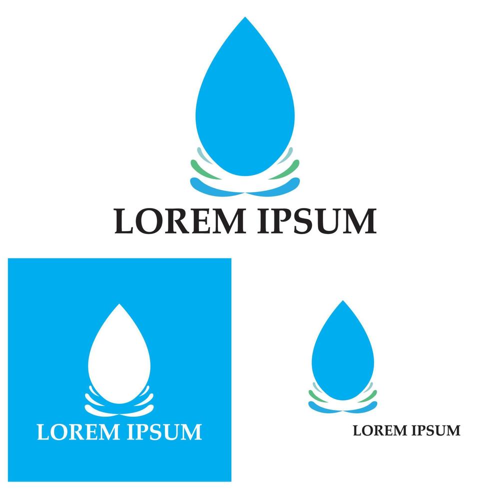 Water drop Logo Template vector